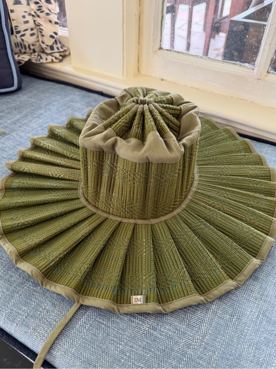Lorna Murray Accessories - Lorna Murray straw sun hat olive green - small